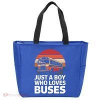 Bus Just A Who Loves Buses Cool Gift Tote Bag thumb 0