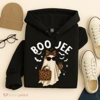 Boo JEE Boujee Ghost Halloween October Vibes Hoodie thumb 4