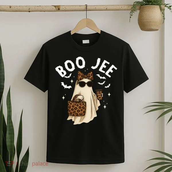 Boo JEE Boujee Ghost Halloween October Vibes T-Shirt