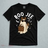 Boo JEE Boujee Ghost Halloween October Vibes T-Shirt thumb 5