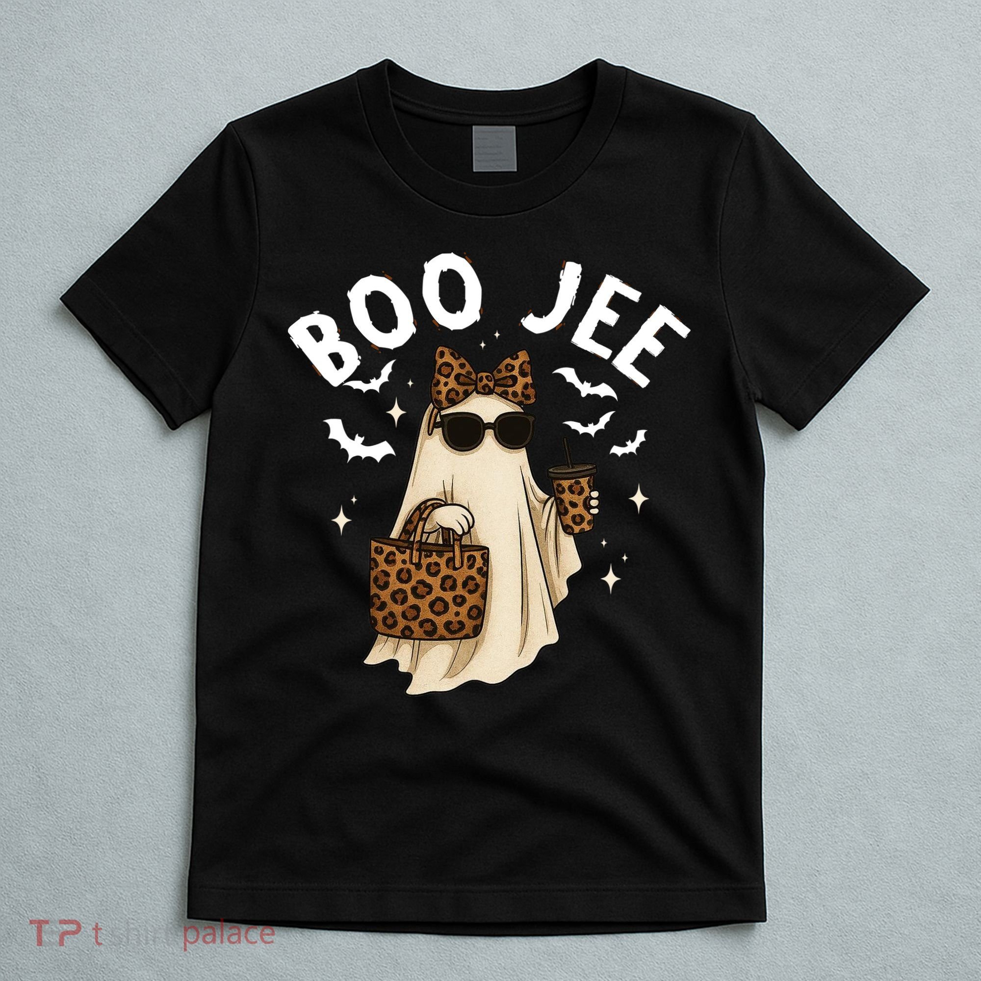 Boo JEE Boujee Ghost Halloween October Vibes T-Shirt