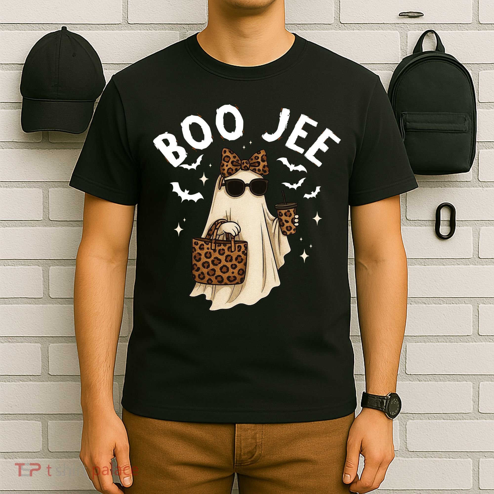 Boo JEE Boujee Ghost Halloween October Vibes T-Shirt