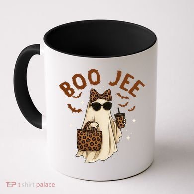 Boo JEE Boujee Ghost Halloween October Vibes Coffee Mug