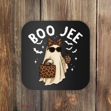 Boo JEE Boujee Ghost Halloween October Vibes Coaster