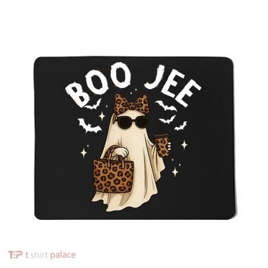 Boo JEE Boujee Ghost Halloween October Vibes Mousepad