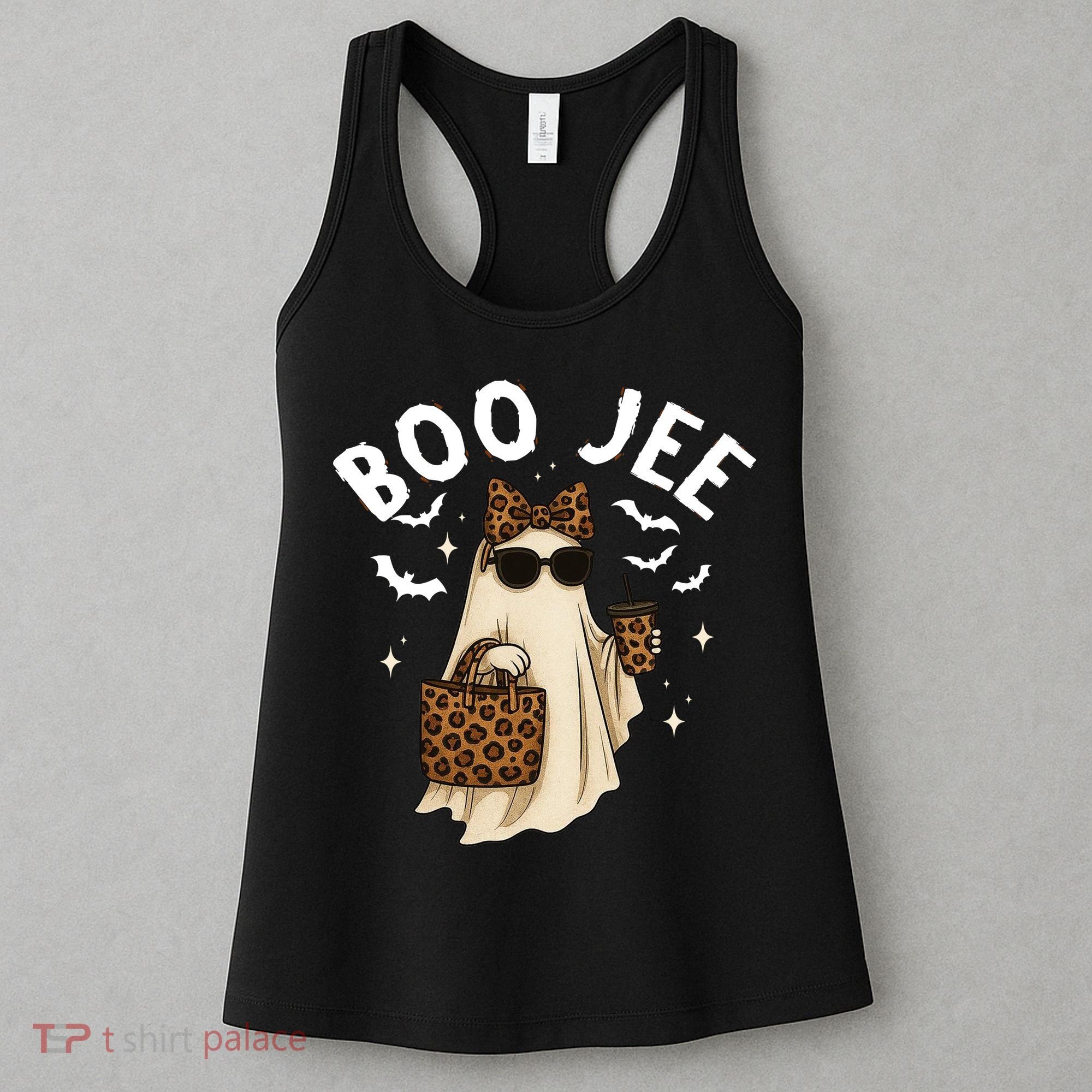 Boo JEE Boujee Ghost Halloween October Vibes Women's Tank Top