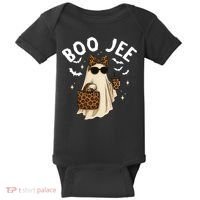Boo JEE Boujee Ghost Halloween October Vibes Baby Bodysuit thumb 0
