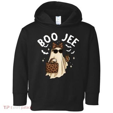 Boo JEE Boujee Ghost Halloween October Vibes Toddler Hoodie
