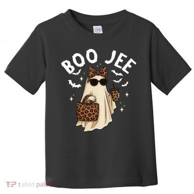 Boo JEE Boujee Ghost Halloween October Vibes Toddler T-Shirt