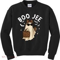 Boo JEE Boujee Ghost Halloween October Vibes Kids Sweatshirt thumb 0