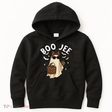 Boo JEE Boujee Ghost Halloween October Vibes Kids Hoodie