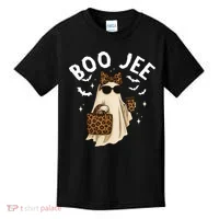 Boo JEE Boujee Ghost Halloween October Vibes Kids T-Shirt thumb 0