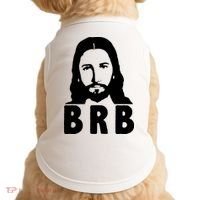 BRB Jesus Be Right Back Doggie Tank thumb 0