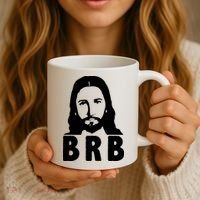 BRB Jesus Be Right Back Coffee Mug thumb 3