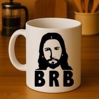 BRB Jesus Be Right Back Coffee Mug thumb 4