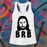 BRB Jesus Be Right Back Women's Tank Top thumb 3