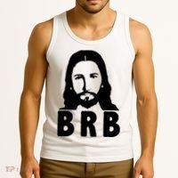 BRB Jesus Be Right Back Tank Top thumb 3