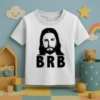 BRB Jesus Be Right Back Toddler T-Shirt thumb 3