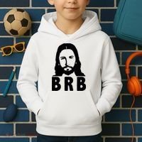 BRB Jesus Be Right Back Kids Hoodie thumb 2