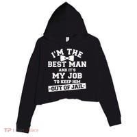 Best Jail Bachelor Party Gift Crop Fleece Hoodie thumb 0