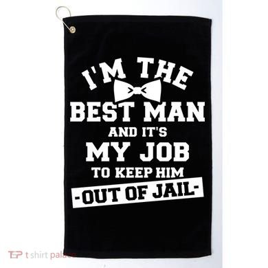 Best Jail Bachelor Party Gift Golf Towel