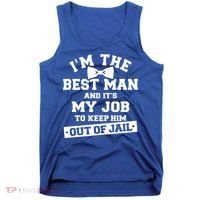 Best Jail Bachelor Party Gift Tank Top thumb 0