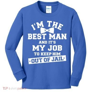 Best Jail Bachelor Party Gift Kids Long Sleeve Shirt
