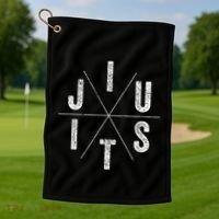 Brazilian Jiu-jitsu BJJ The cross face position Golf Towel thumb 1