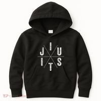 Brazilian Jiu-jitsu BJJ The cross face position Kids Hoodie thumb 0