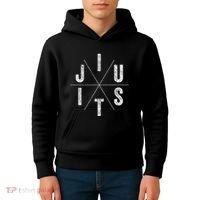 Brazilian Jiu-jitsu BJJ The cross face position Kids Hoodie thumb 4