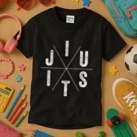Brazilian Jiu-jitsu BJJ The cross face position Kids T-Shirt thumb 3