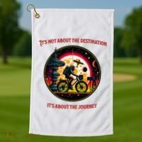 Bike Journey Golf Towel thumb 1