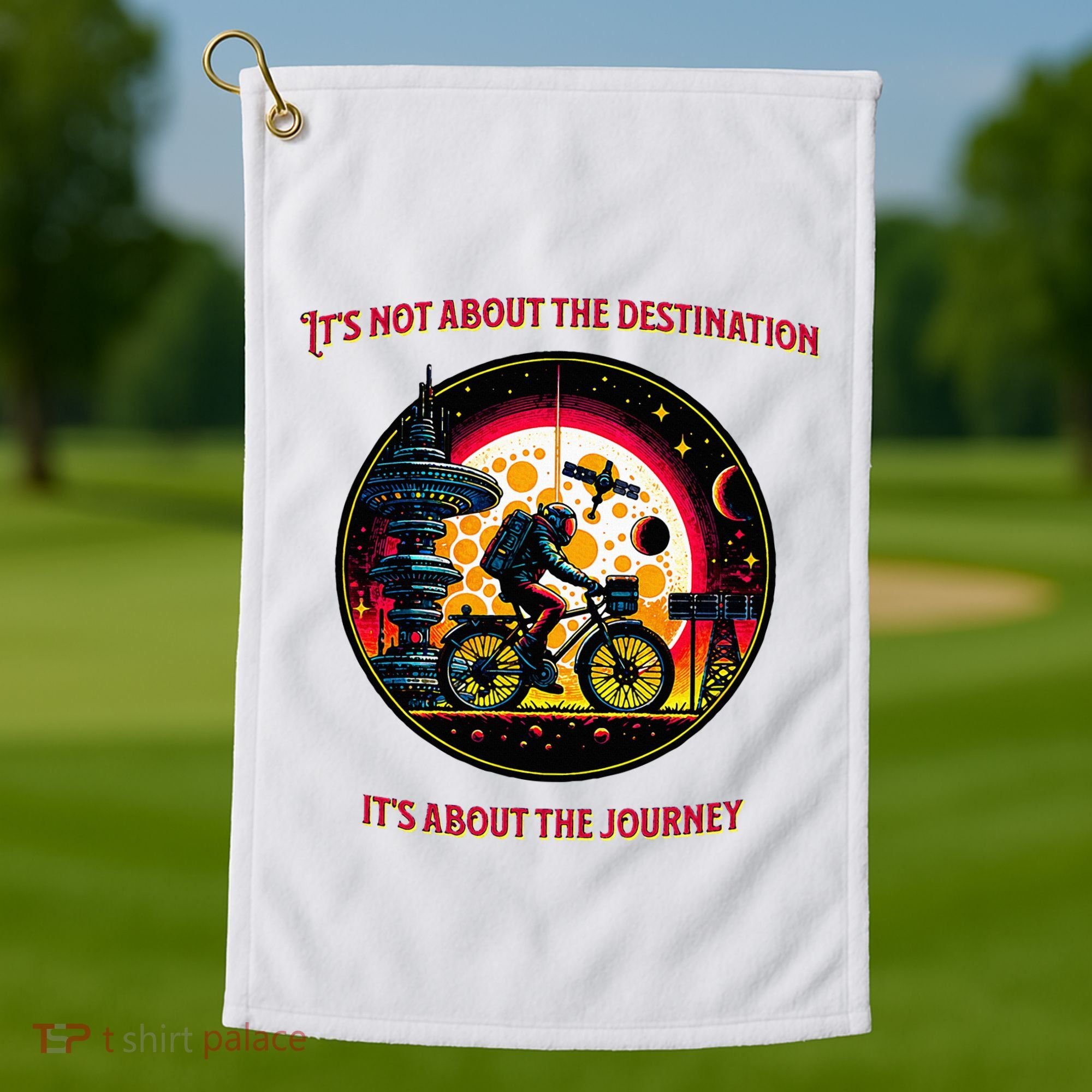 Bike Journey Golf Towel