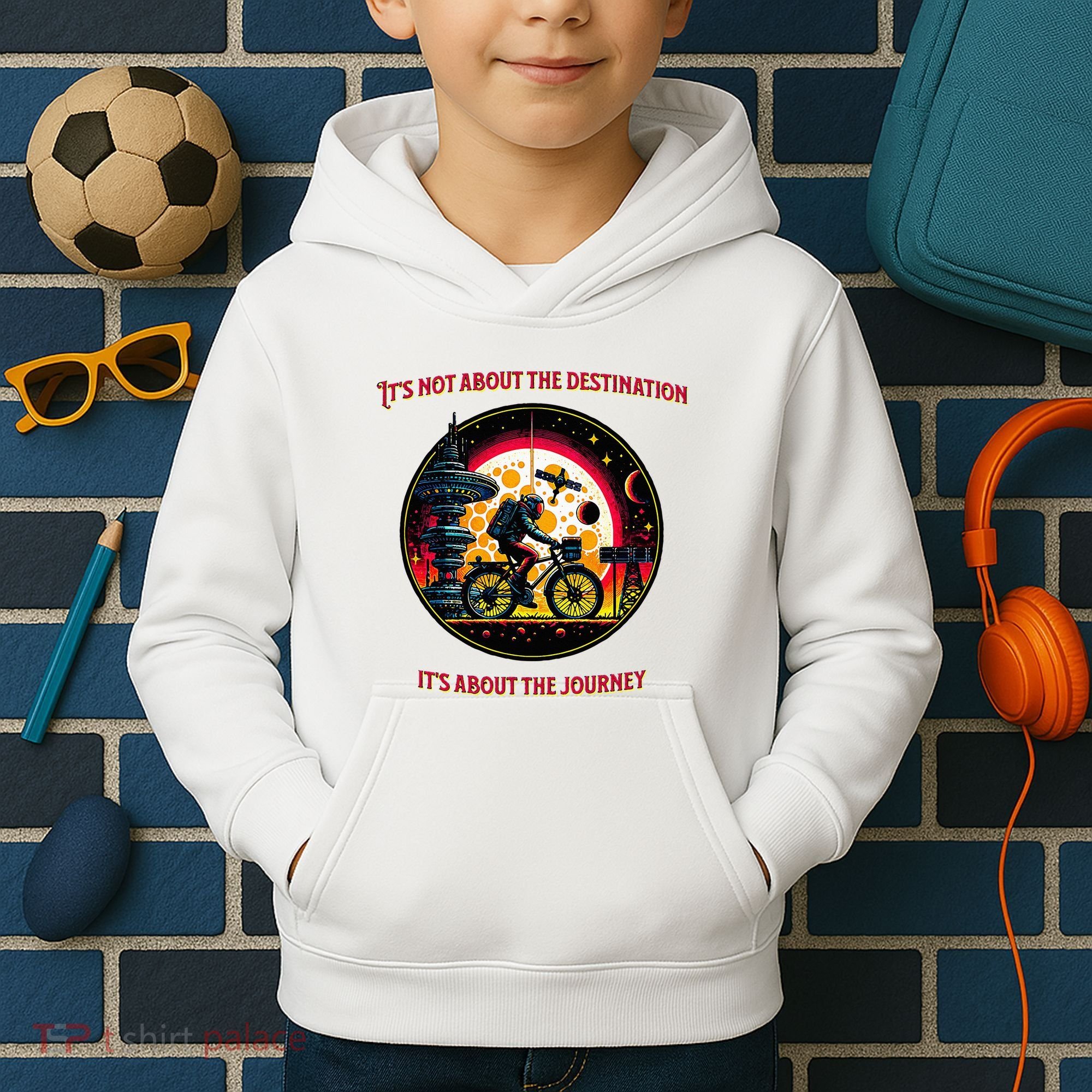 Bike Journey Kids Hoodie