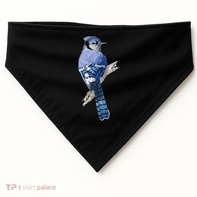 Blue Jay Bird USA-Made Doggie Bandana