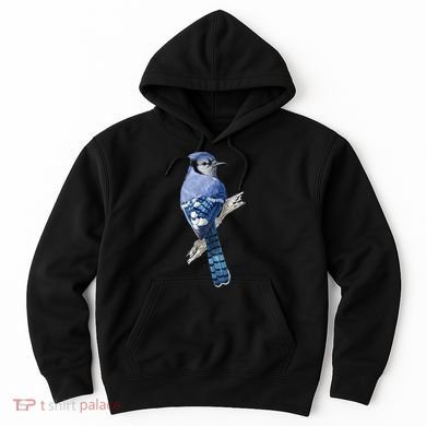 Blue Jay Bird Hoodie