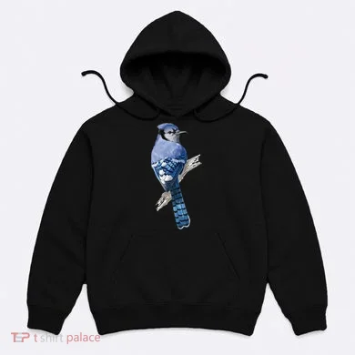 Blue Jay Bird Hoodie