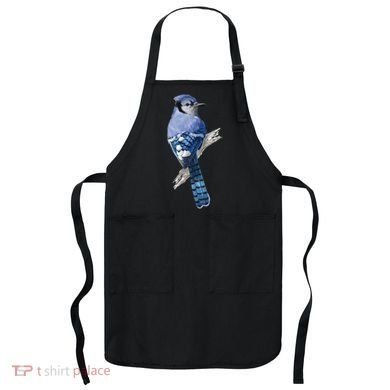 Blue Jay Bird Apron