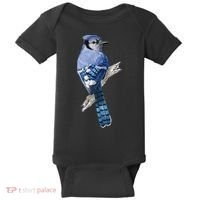Blue Jay Bird Baby Bodysuit thumb 0