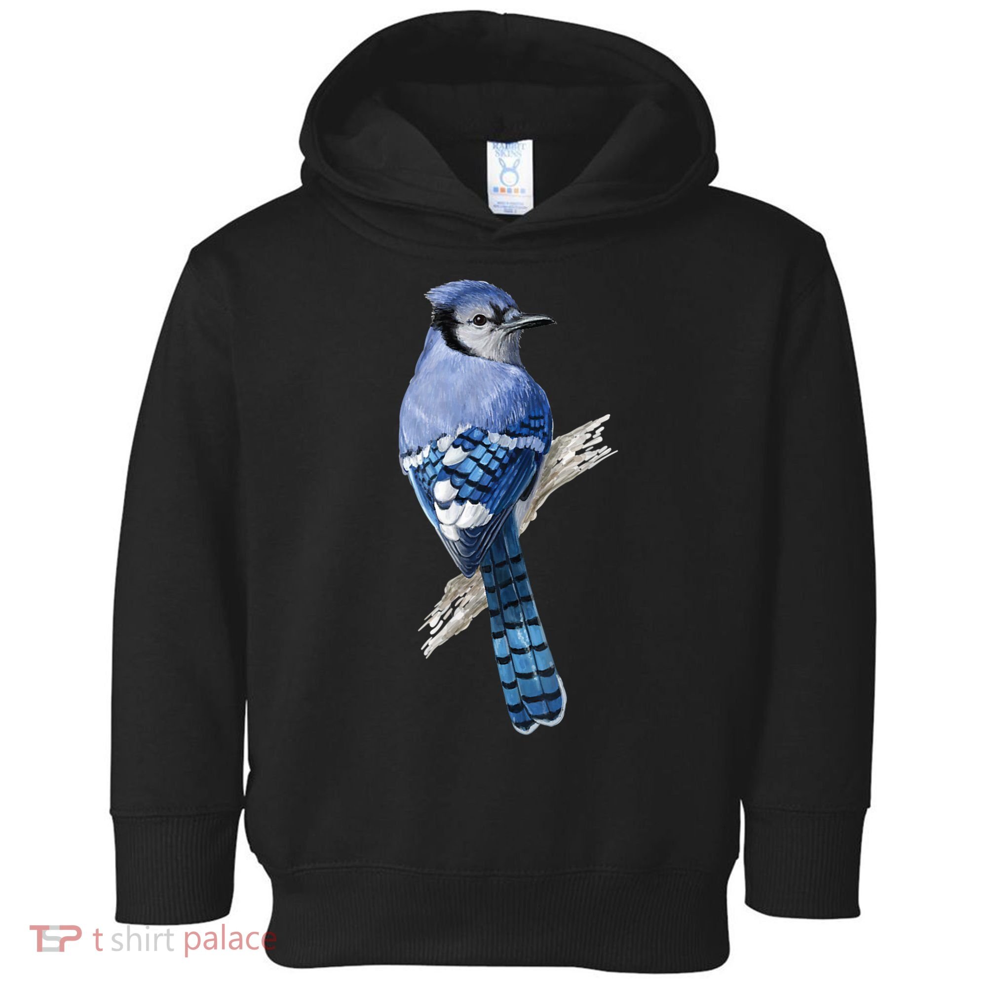 Blue Jay Bird Toddler Hoodie