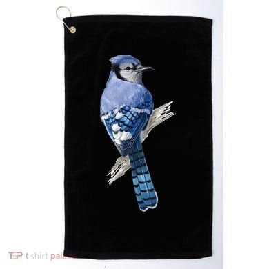 Blue Jay Bird Golf Towel