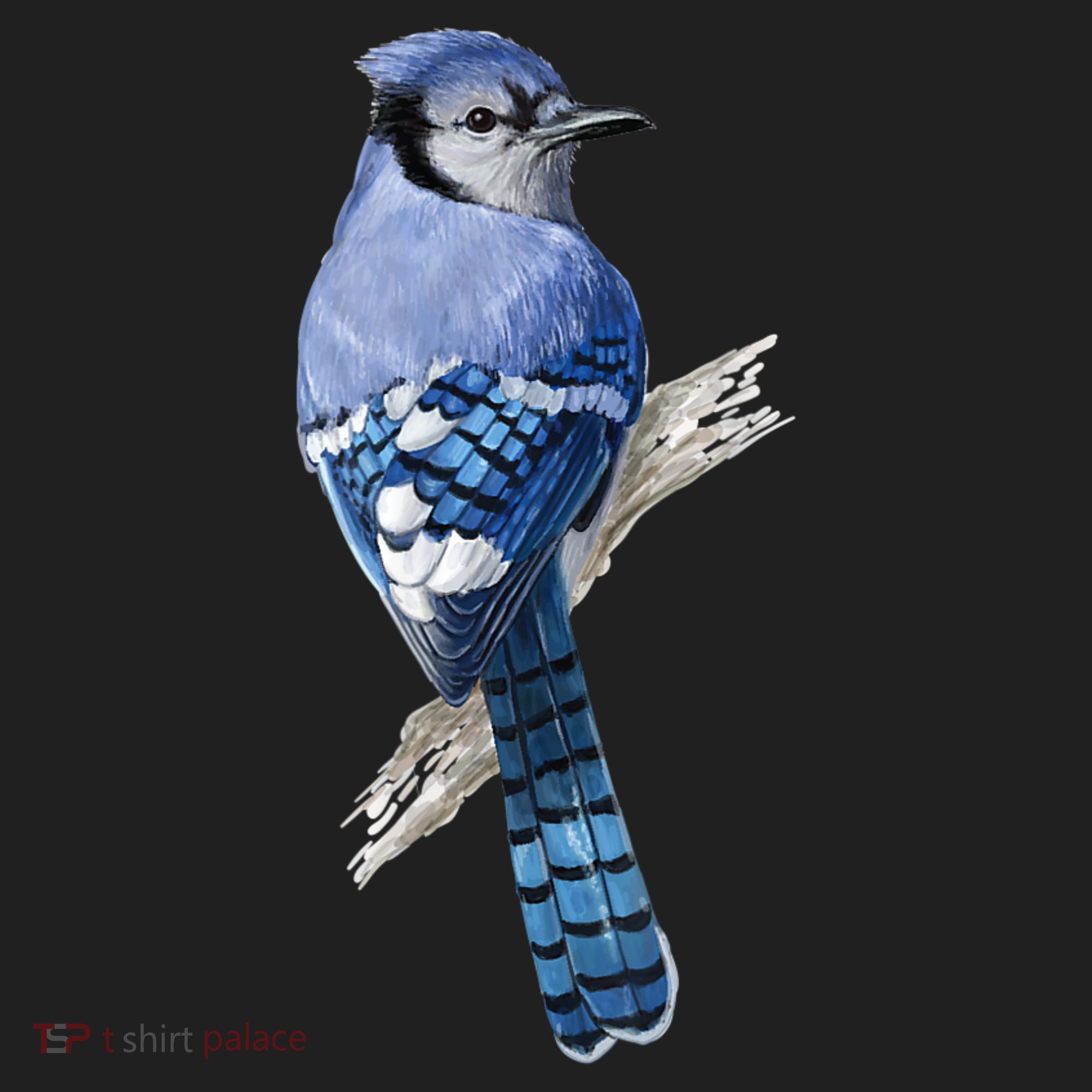 Blue Jay Bird Golf Towel