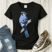 Blue Jay Bird Women's T-Shirt thumb 3