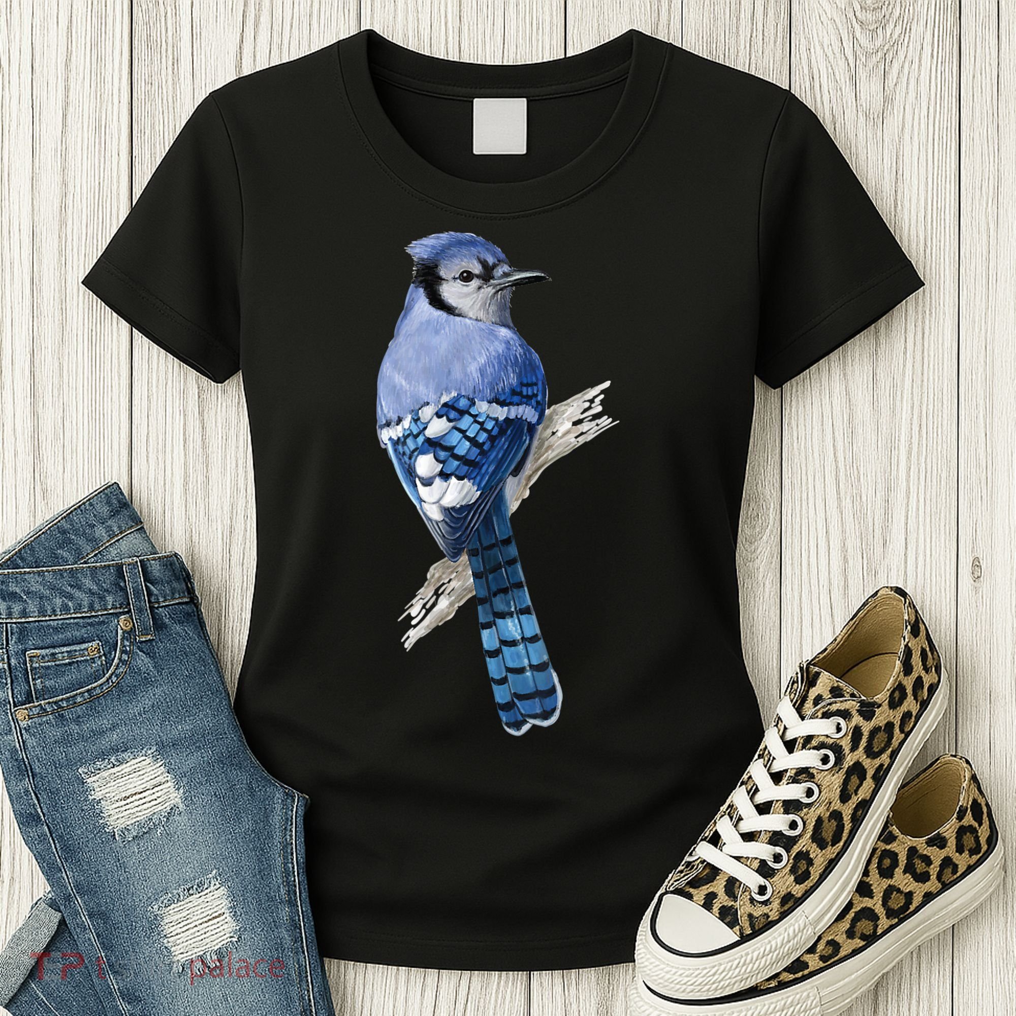 Blue Jay Bird Women's T-Shirt