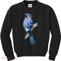 Blue Jay Bird Kids Sweatshirt thumb 0