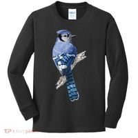 Blue Jay Bird Kids Long Sleeve Shirt thumb 0