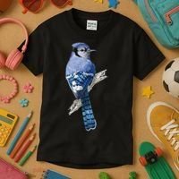 Blue Jay Bird Kids T-Shirt thumb 3