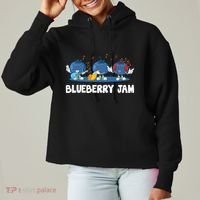 Blueberry Jam Blueberries Partying Funny Blueberry Lover Gift Ladies Heavyweight Boxy Pullover Hoodie thumb 0