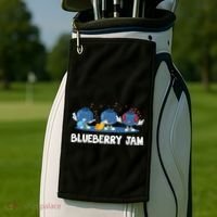 Blueberry Jam Blueberries Partying Funny Blueberry Lover Gift Golf Towel thumb 2
