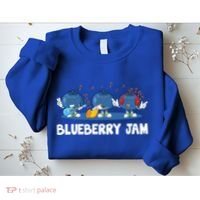 Blueberry Jam Blueberries Partying Funny Blueberry Lover Gift Sweatshirt thumb 2